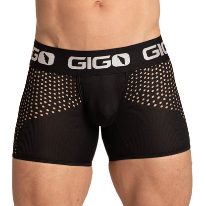 Hibrid Black Trunk vista frontal de Gigo Underwear