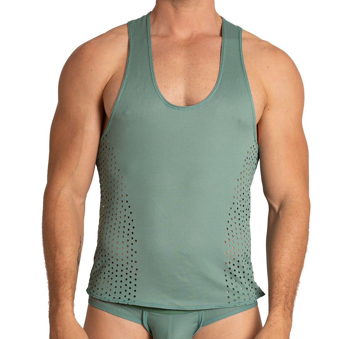 HIBRID GREEN TANK - Gigo Underwear Colombia
