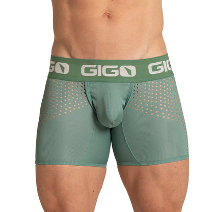 Hibrid Green Trunk vista frontal de Gigo Underwear