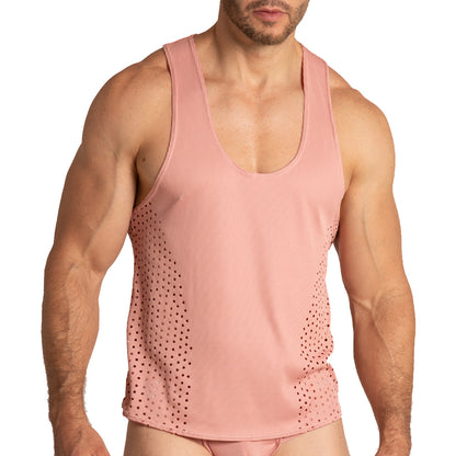 Hibrid Nude Tank vista frontal de Gigo Underwear