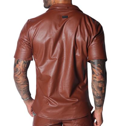 Hide Brown Shirt vista posterior de Gigo Underwear