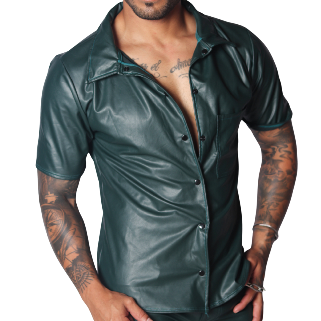 Hide Green Shirt vista frontal de Gigo Underwear