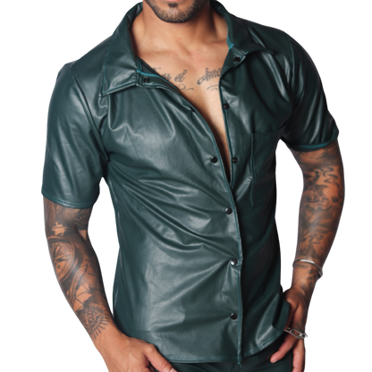 Hide Green Shirt vista frontal de Gigo Underwear