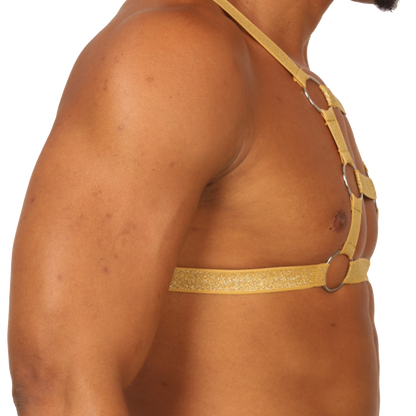 Hit Gold Harness vista frontal de Gigo Underwear