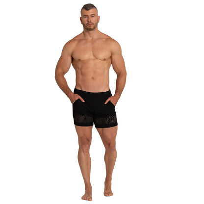 Hole Black Beachwear en modelo de Gigo Underwear