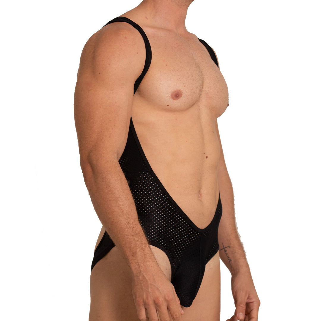 Hole Black Body vista posterior de Gigo Underwear
