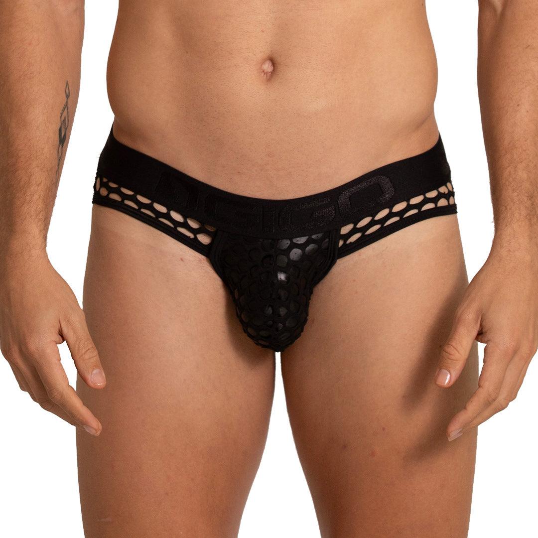 HOLE BLACK BRIEF JOCK - Gigo Underwear Colombia