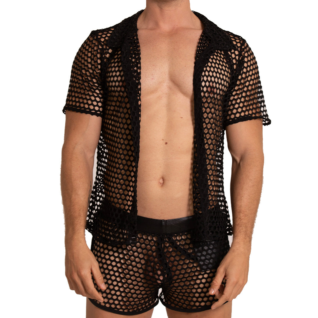 HOLE BLACK SHIRT - Gigo Underwear Colombia