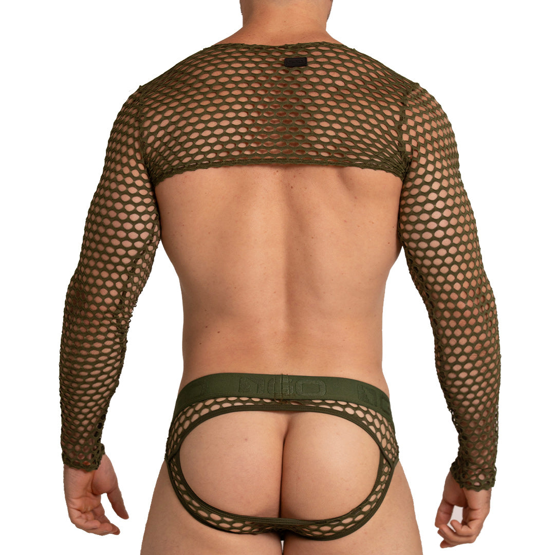 Hole Green Harness vista posterior de Gigo Underwear