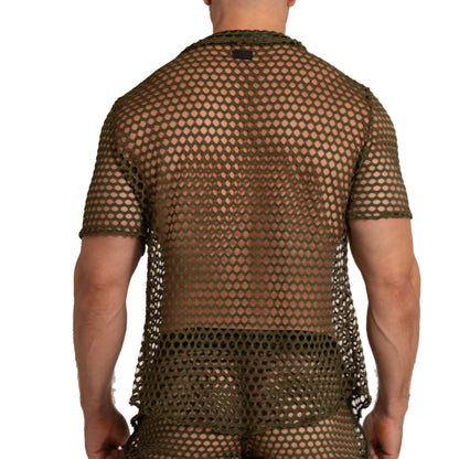 Hole Green Shirt vista posterior de Gigo Underwear