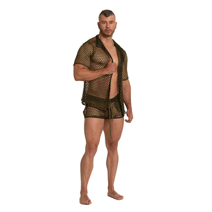 Hole Green Shirt en modelo de Gigo Underwear