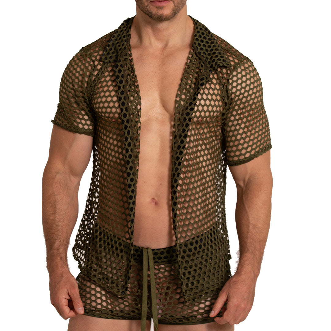 HOLE GREEN SHIRT - Gigo Underwear Colombia