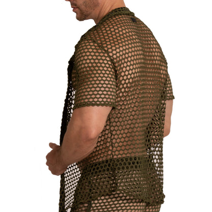 Hole Green Shirt vista frontal de Gigo Underwear