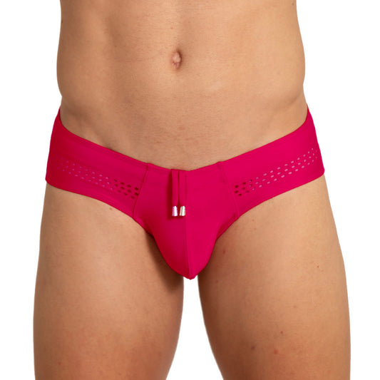 Hole Red Swim Brief de Gigo Underwear