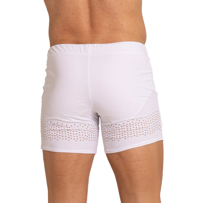 Hole White Beachwear vista posterior de Gigo Underwear