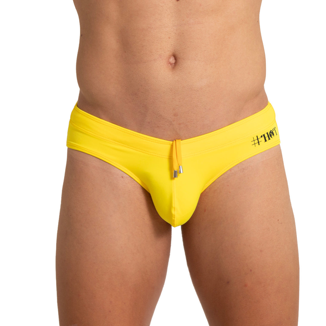 Hot Yellow Swim Brief de Gigo Underwear