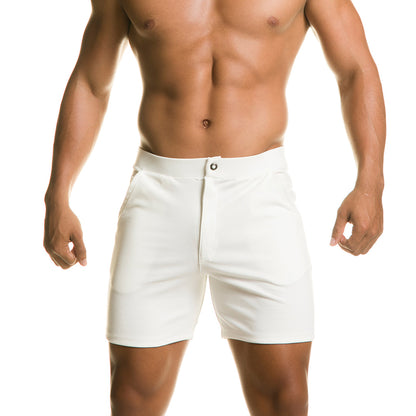 Infaltable White Short vista frontal de Gigo Underwear