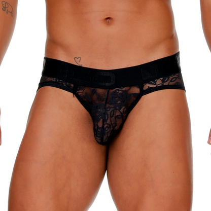 Female Black Brief Jockstrap de Gigo Underwear