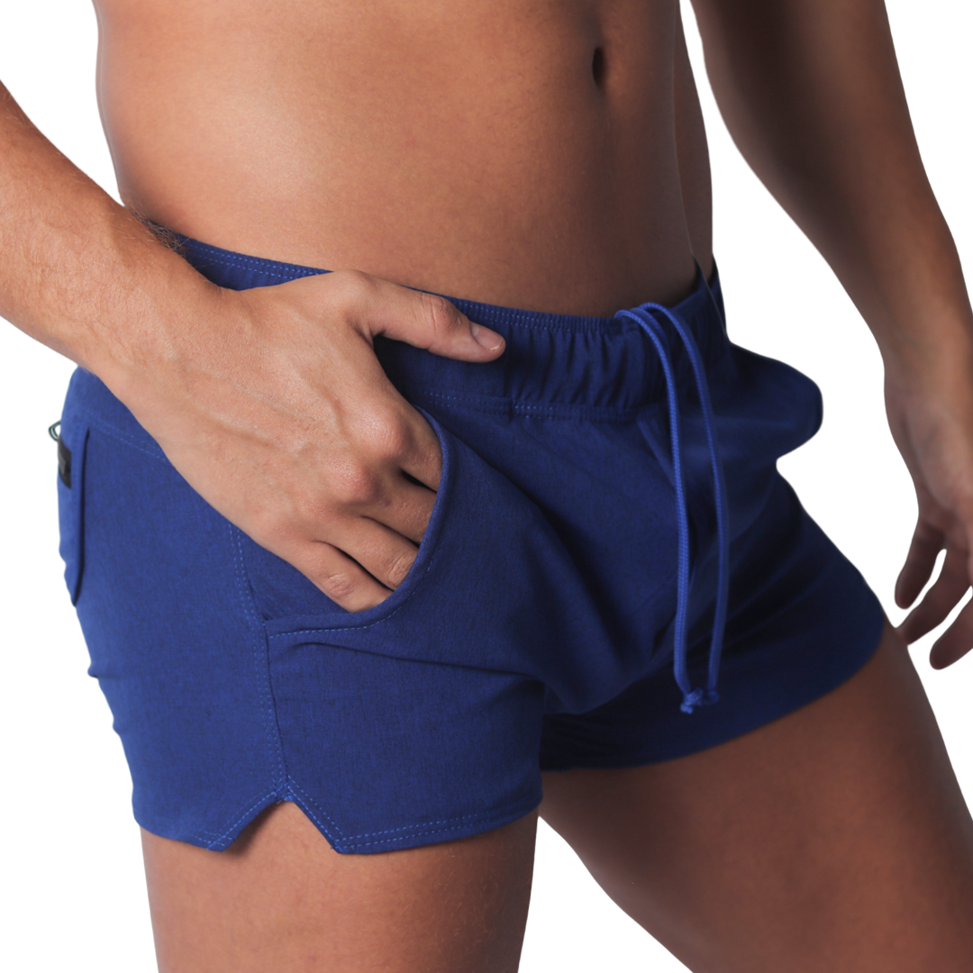 Jurly Blue Short vista frontal de Gigo Underwear