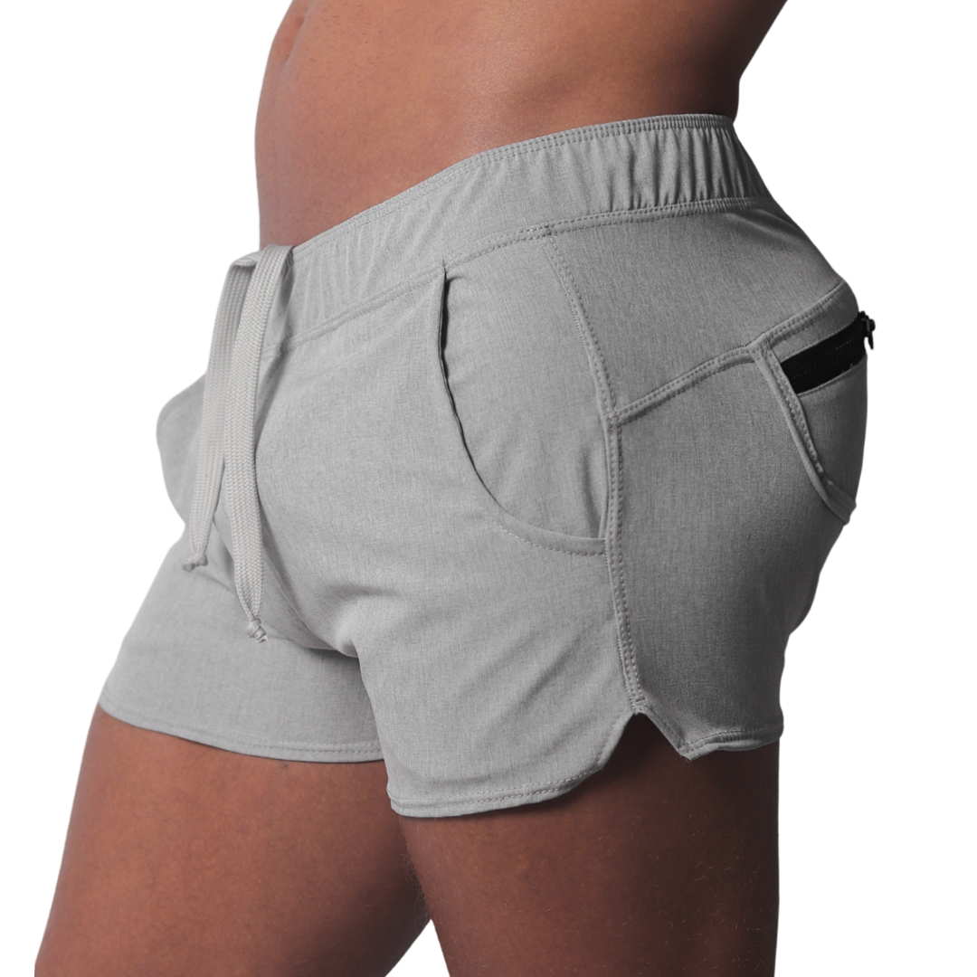 Jurly Gray Short vista frontal de Gigo Underwear