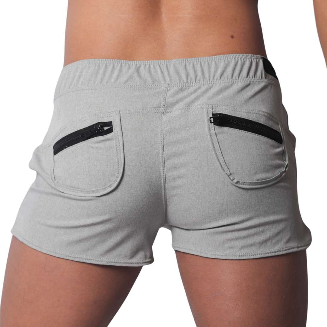 Jurly Gray Short vista posterior de Gigo Underwear