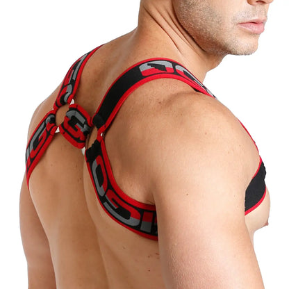 Karma Black Harness vista posterior de Gigo Underwear