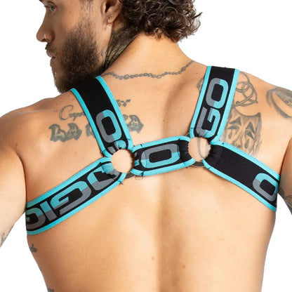 Karma Blue Harness vista frontal de Gigo Underwear