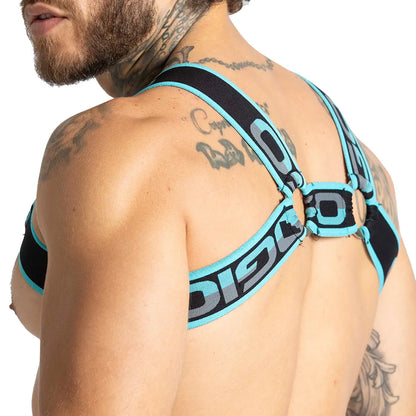 Karma Blue Harness vista posterior de Gigo Underwear
