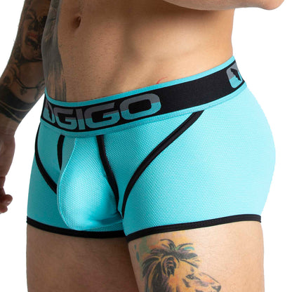 Karma Blue Trunk vista posterior de Gigo Underwear