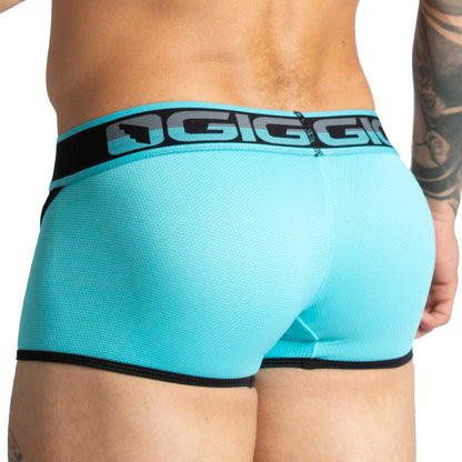 Karma Blue Trunk vista frontal de Gigo Underwear