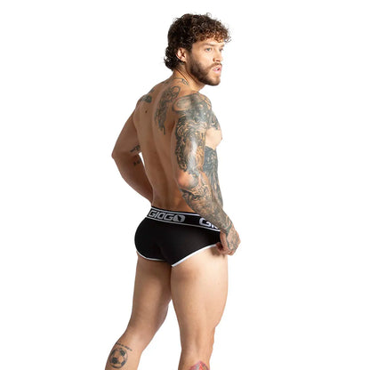 Khanal Black Brief vista posterior de Gigo Underwear