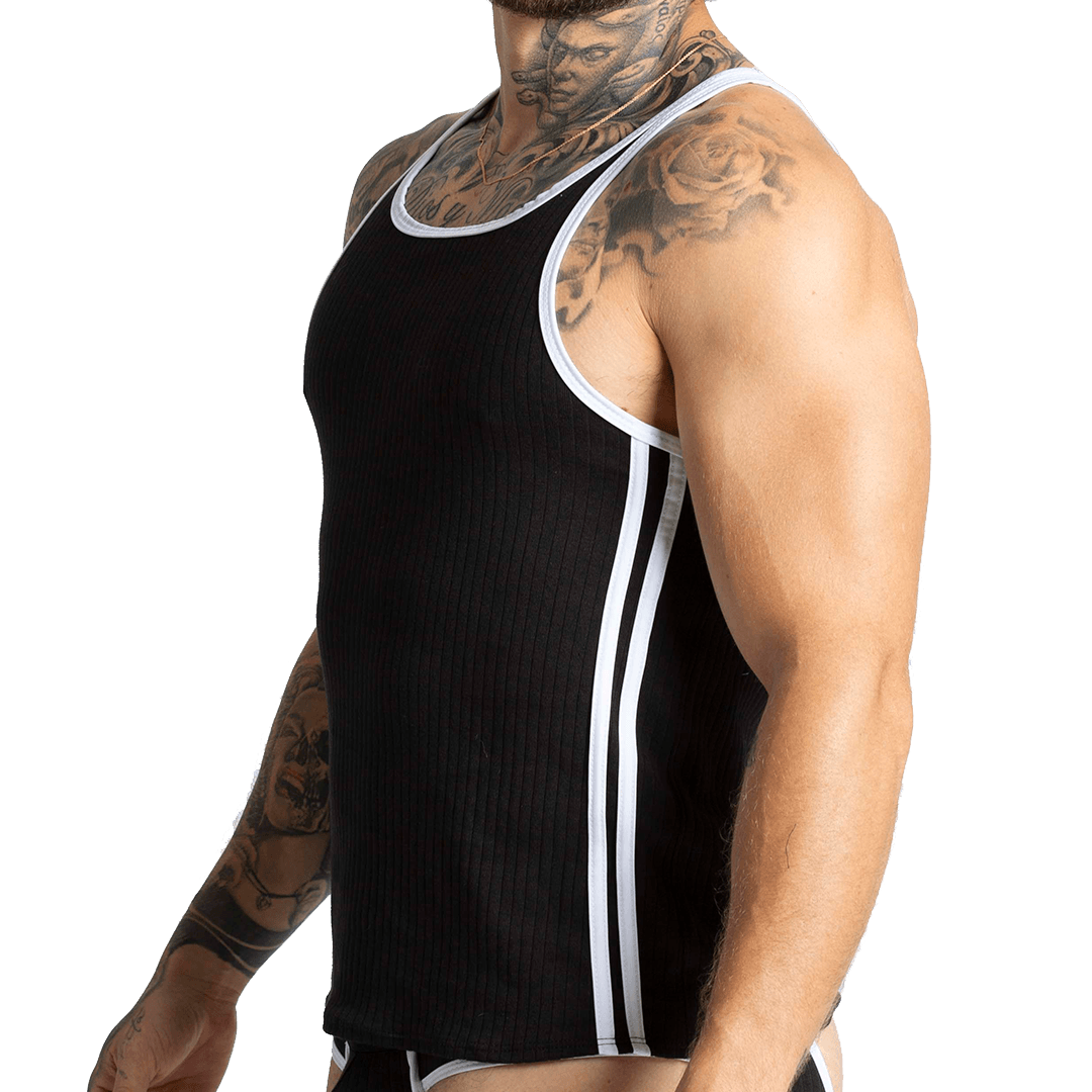 KHANAL BLACK TANK - Gigo Underwear Colombia
