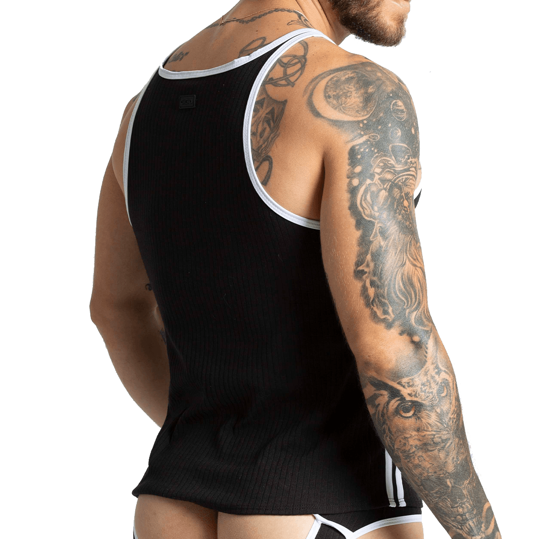 KHANAL BLACK TANK - Gigo Underwear Colombia