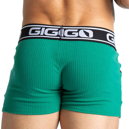 Khanal Green Short vista posterior de Gigo Underwear