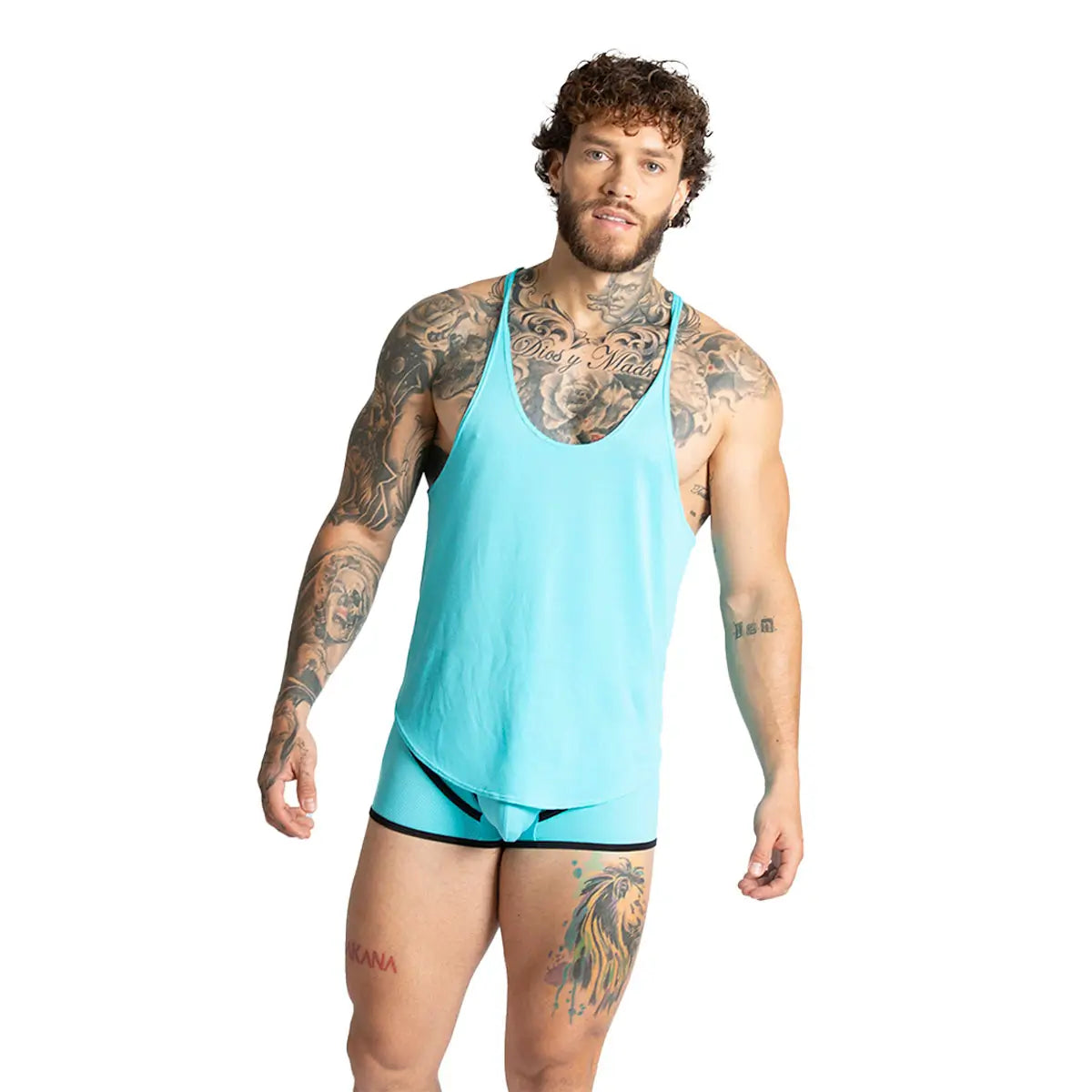 LEMON BLUE TANK - Gigo Underwear Colombia