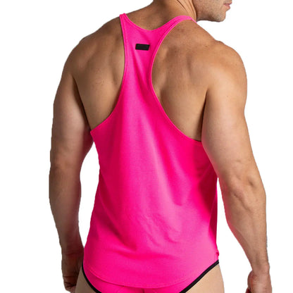 Lemon Fucshia Tank vista frontal de Gigo Underwear