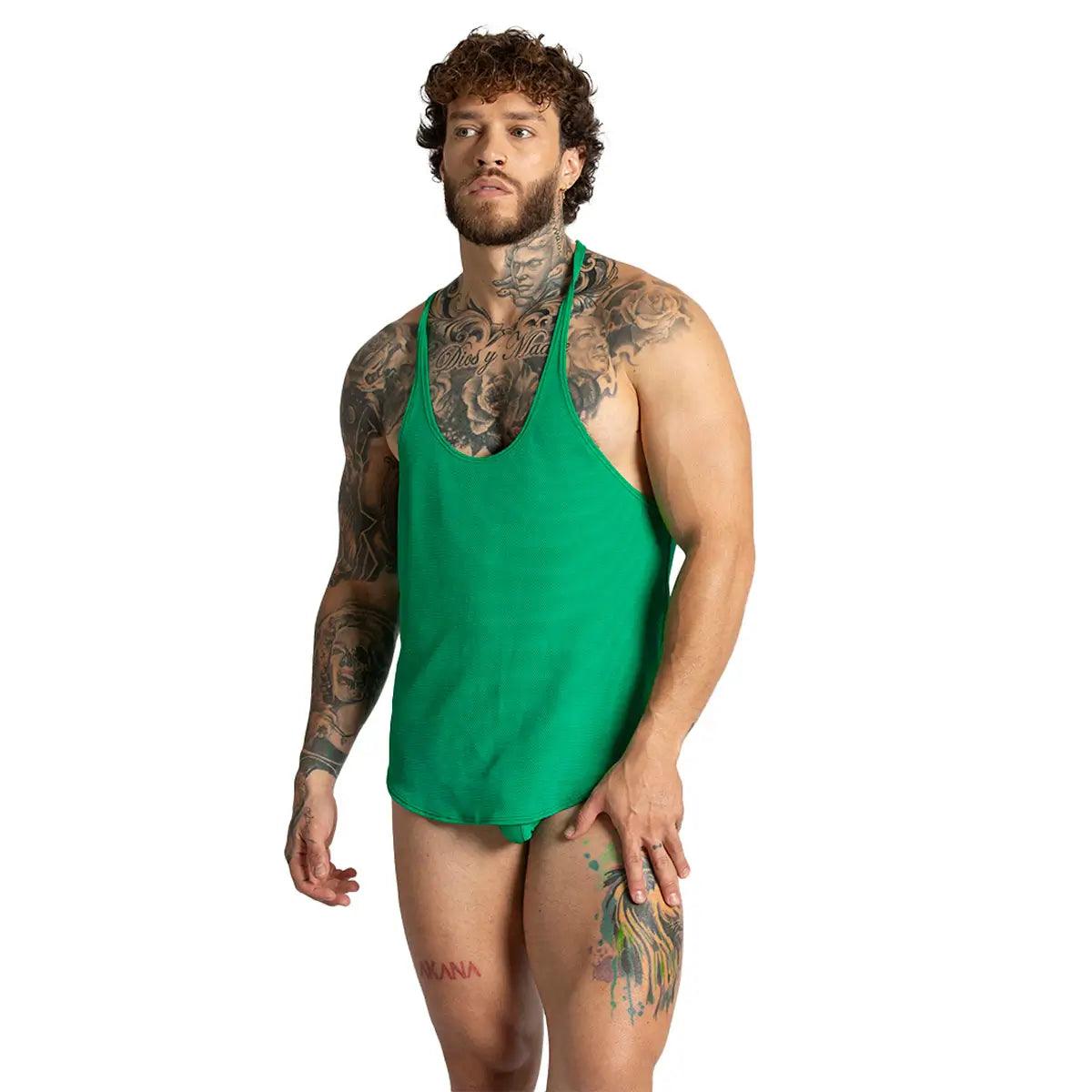 LEMON GREEN TANK - Gigo Underwear Colombia