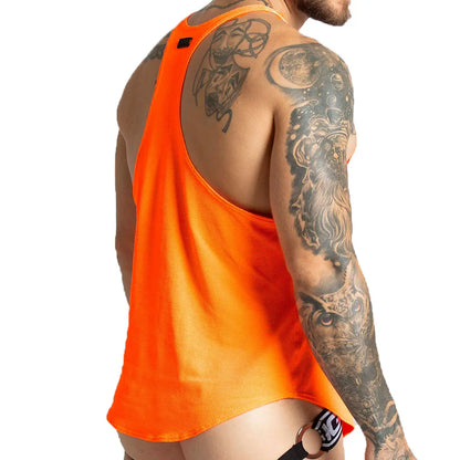 Lemon Orange Tank vista posterior de Gigo Underwear