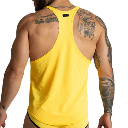 Lemon Yellow Tank vista frontal de Gigo Underwear
