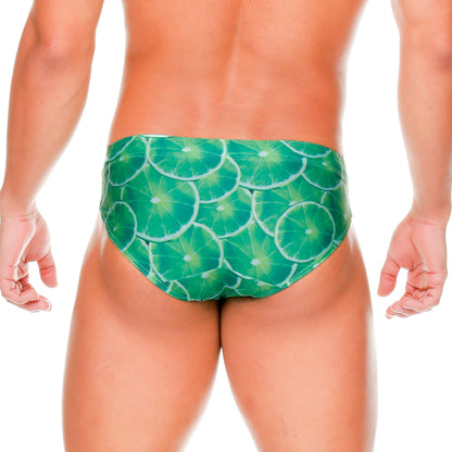 Lemons Swim Brief vista frontal de Gigo Underwear