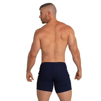 Letters Blue Beachwear vista posterior de Gigo Underwear