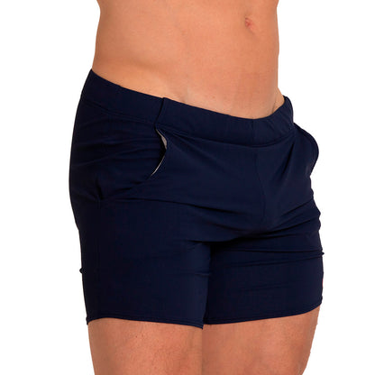 Letters Blue Beachwear vista frontal de Gigo Underwear