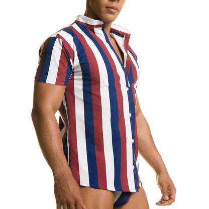 Line Shirt vista frontal de Gigo Underwear