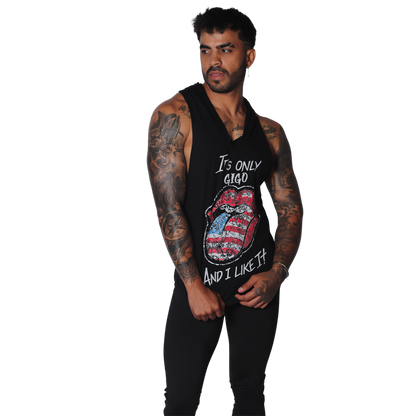Lips Hoody Tshirt en modelo de Gigo Underwear