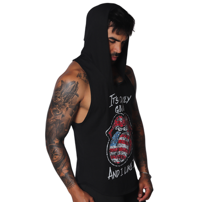 Lips Hoody Tshirt vista frontal de Gigo Underwear