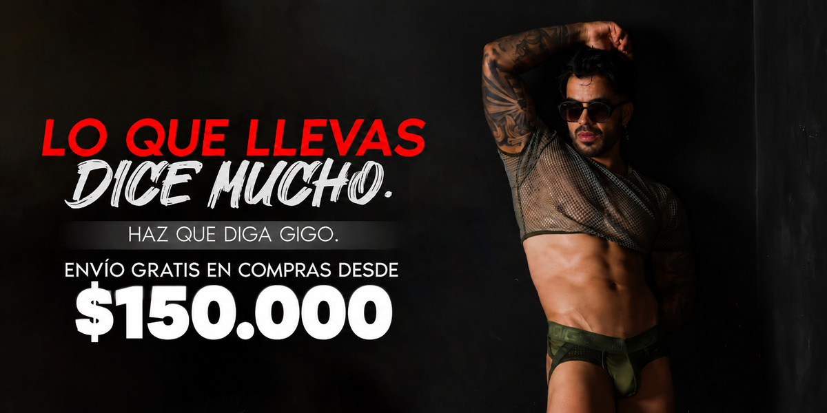 Envío gratis en compras desde $150.000 en Gigo Underwear Colombia