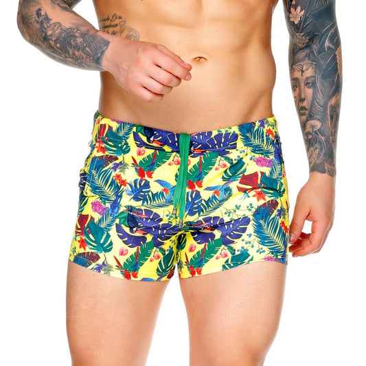 MACAWS YELLOW BEACHWEAR - Gigo Underwear Colombia