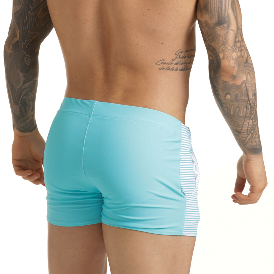 Marine Blue Beachwear vista posterior de Gigo Underwear