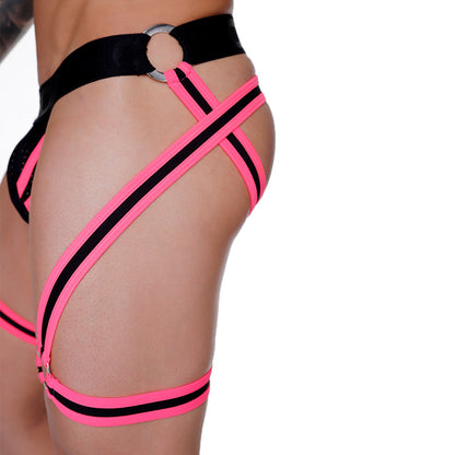 Medieval Candy Jockstrap Gelbert Belt vista frontal de Gigo Underwear