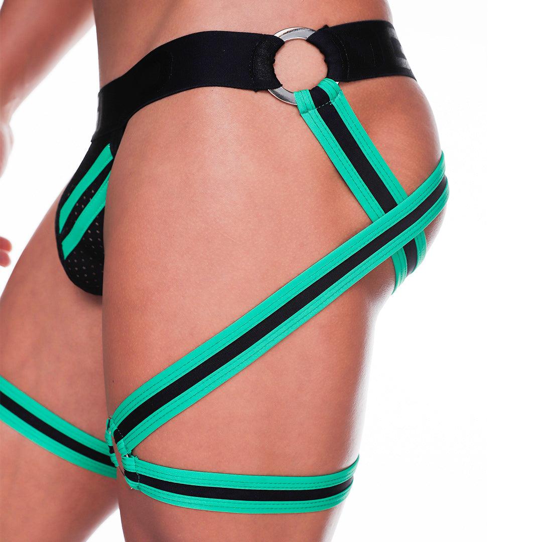 MEDIEVAL GREEN JOCKSTRAP GELBERT BELT - Gigo Underwear Colombia